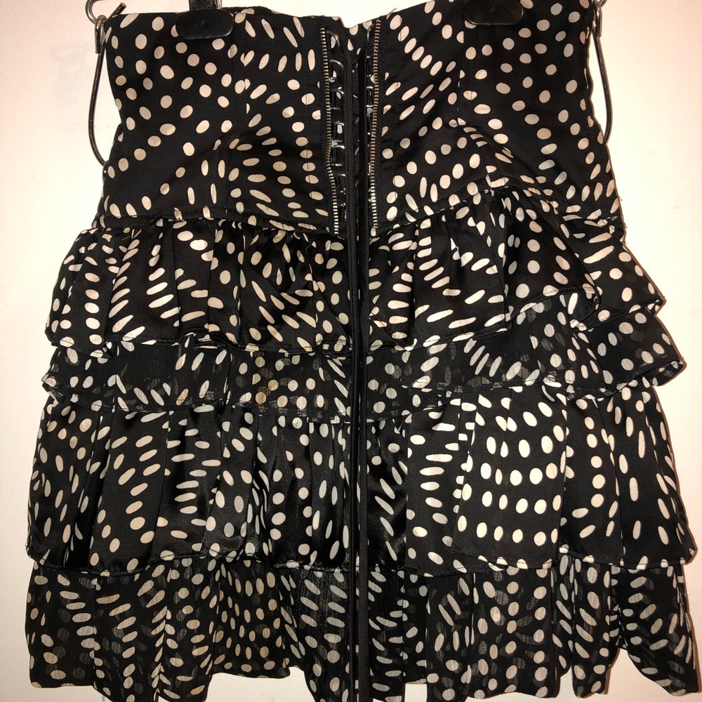 Forever 21 “Cirque 21” Ruffle Lace Up Mini Skirt